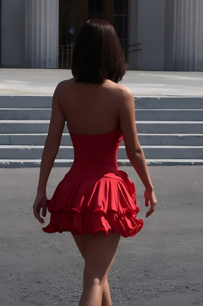 Halter Backless Button Dress 12