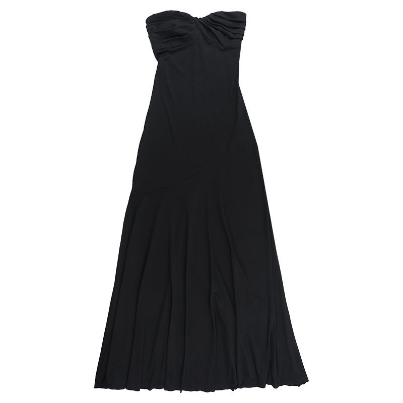 Strapless Sweetheart Twist Knot Ruched Mermaid Bandage Maxi Gown 10