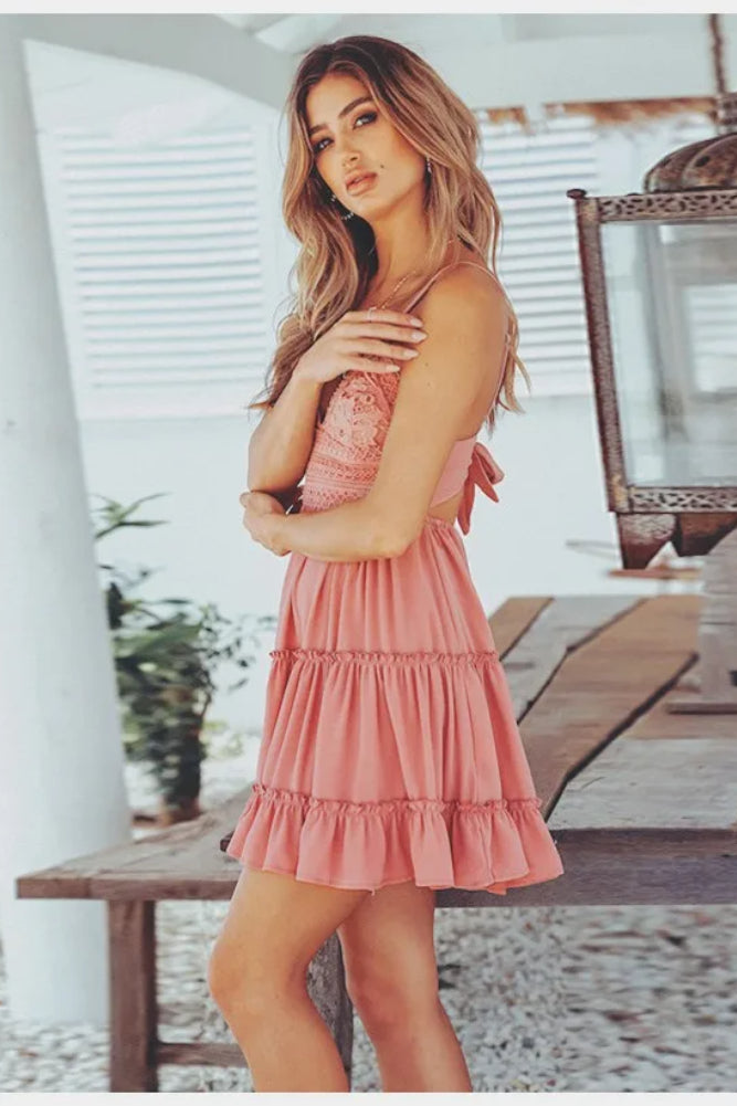 Spaghetti Strap Mini Dress 4