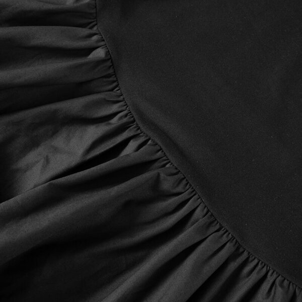 Wide Strap Corset Basque Waist Puff Bubble Skirt Mini Dress 9