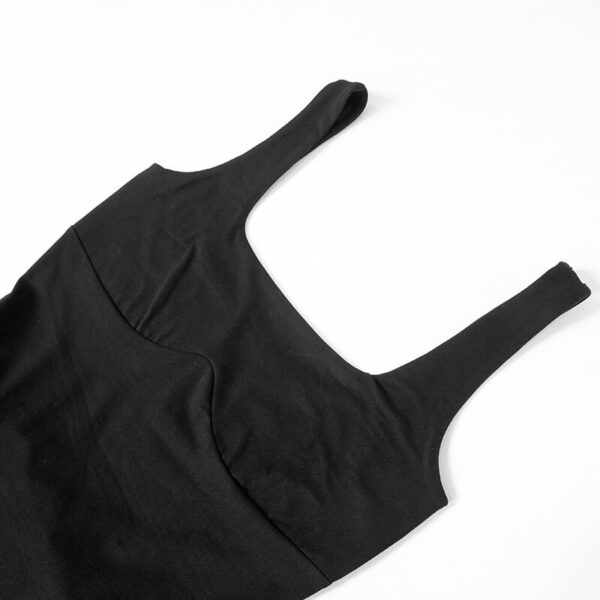 Wide Strap Corset Basque Waist Puff Bubble Skirt Mini Dress 7