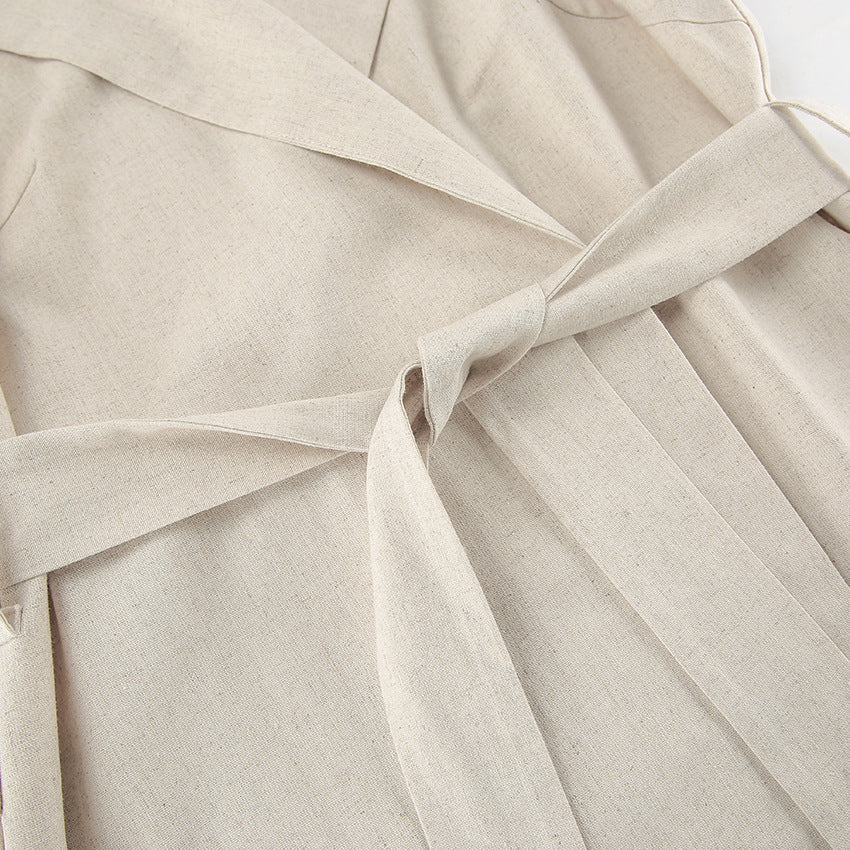 Square Neck Spaghetti Strap Pleated Waist Belted Midi Dress 18