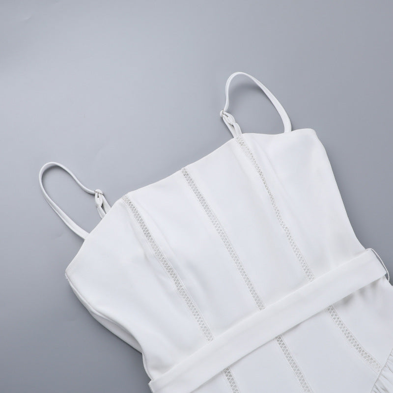 Square Neck Corset Basque Waist Pleated Midi Dress 12