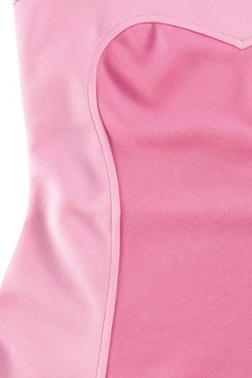 Pink Colorblock Cami Waist-cinching Mini Dress 8