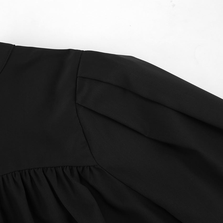 Mock Neck Ruched Cutout Bodycon Mini Dress 13