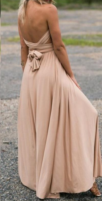 Halter Wrap Convertible Multiway High Slit Maxi Dress 2