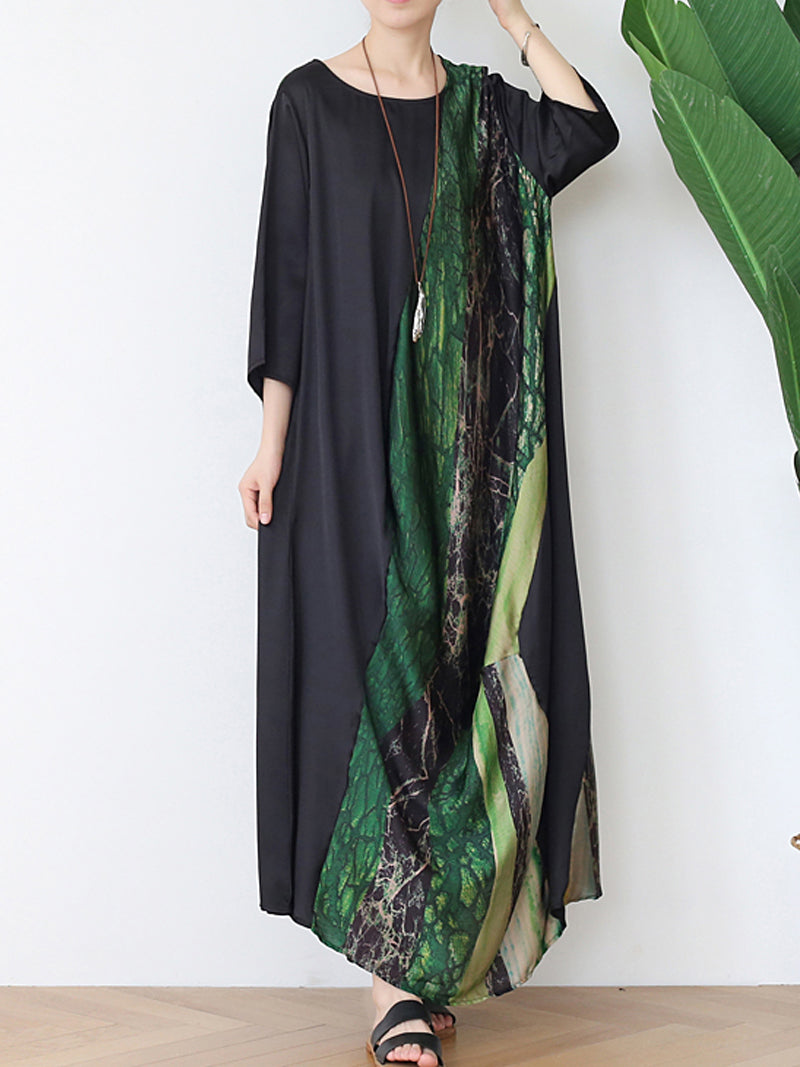 Halter Neck Cutout Waist Satin Maxi Dress