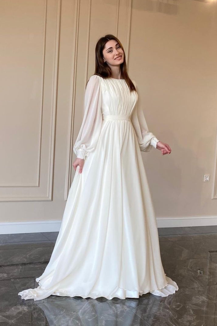 White Lantern Sleeve Pearl Sheer Maxi Dress 4