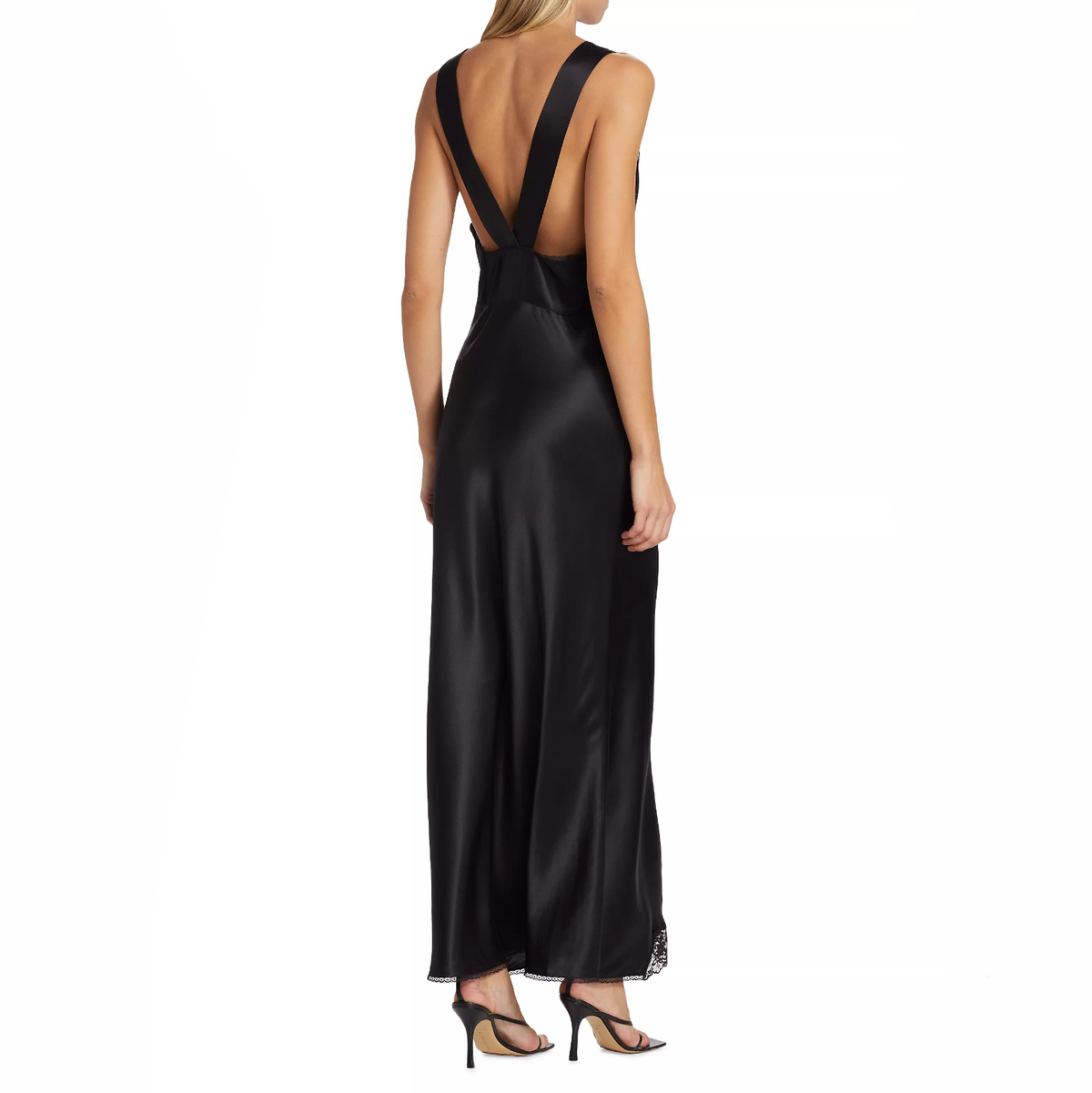 Spaghetti Strap Lace Cutout Maxi Dress 14