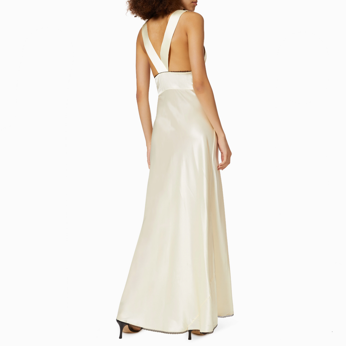Spaghetti Strap Lace Cutout Maxi Dress 16