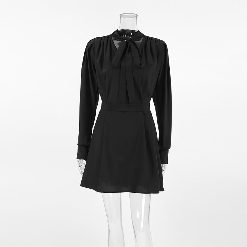 Mock Neck Ruched Cutout Bodycon Mini Dress 3