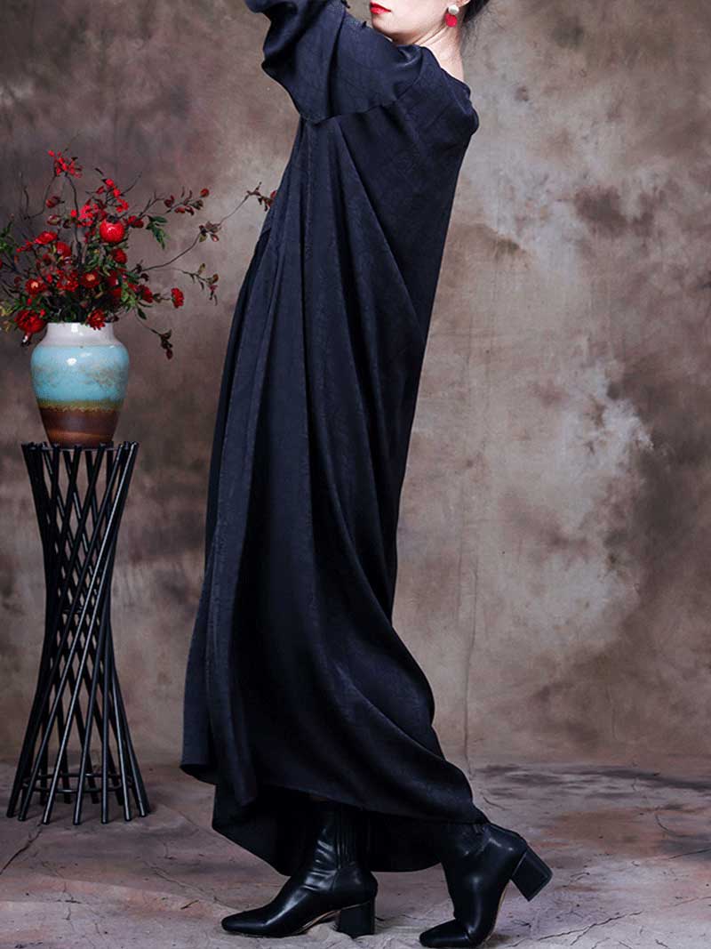 Halter Neck Draped Cutout Satin Maxi Dress 3