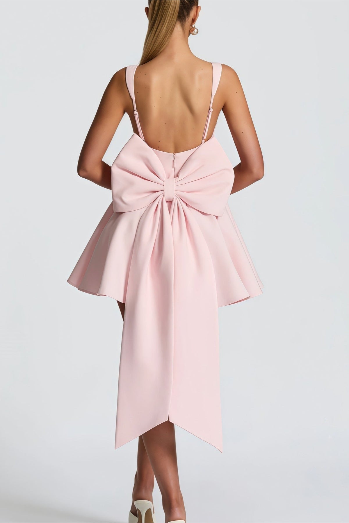 Detachable Bow Corset Mini Dress 5
