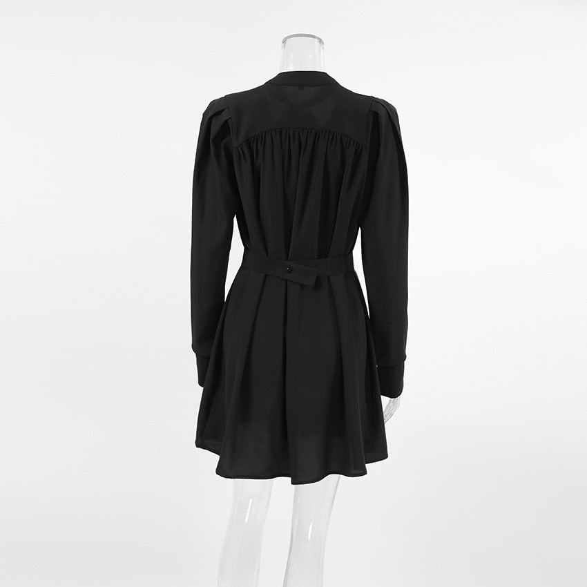 Mock Neck Ruched Cutout Bodycon Mini Dress 4