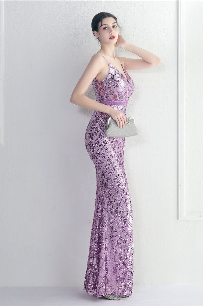 Iridescent Sequin Slit Bodycon Maxi Dress 10
