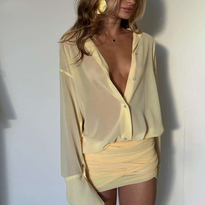 Mock Neck Ruched Cutout Bodycon Mini Dress 5