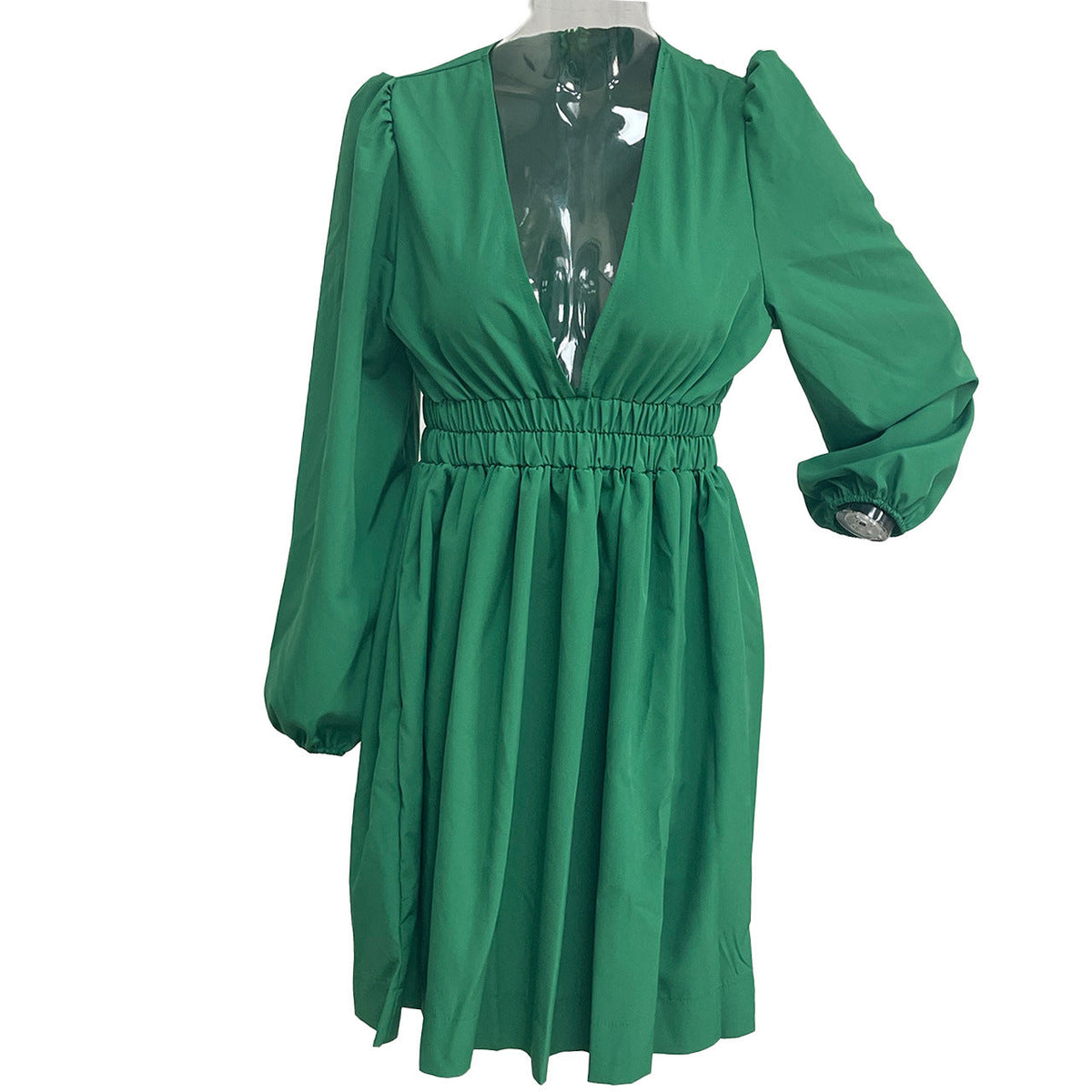 Mock Neck Ruched Cutout Bodycon Mini Dress 5