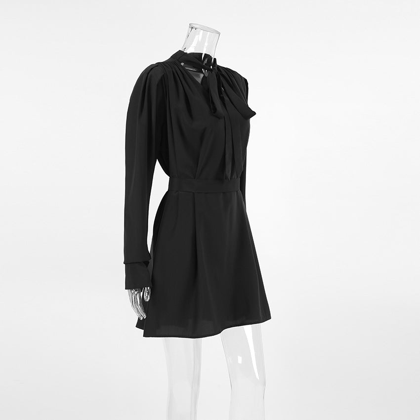 Mock Neck Ruched Cutout Bodycon Mini Dress 5