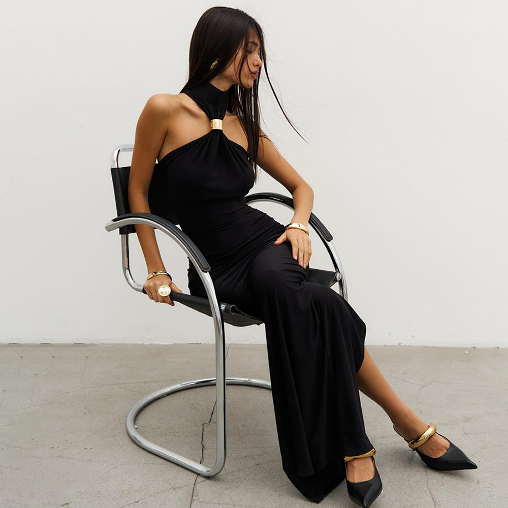 Sweetheart Spaghetti Strap Ruched Satin Column Maxi Dress 7