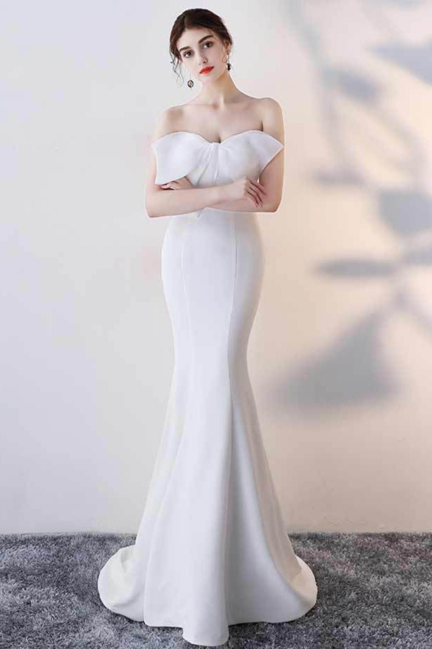 Bow Strapless Mermaid Maxi Dress 3