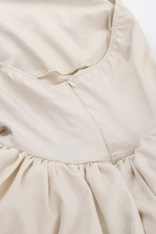 Halter Neck Bubble Hem Puff Skirt Mini Dress 7