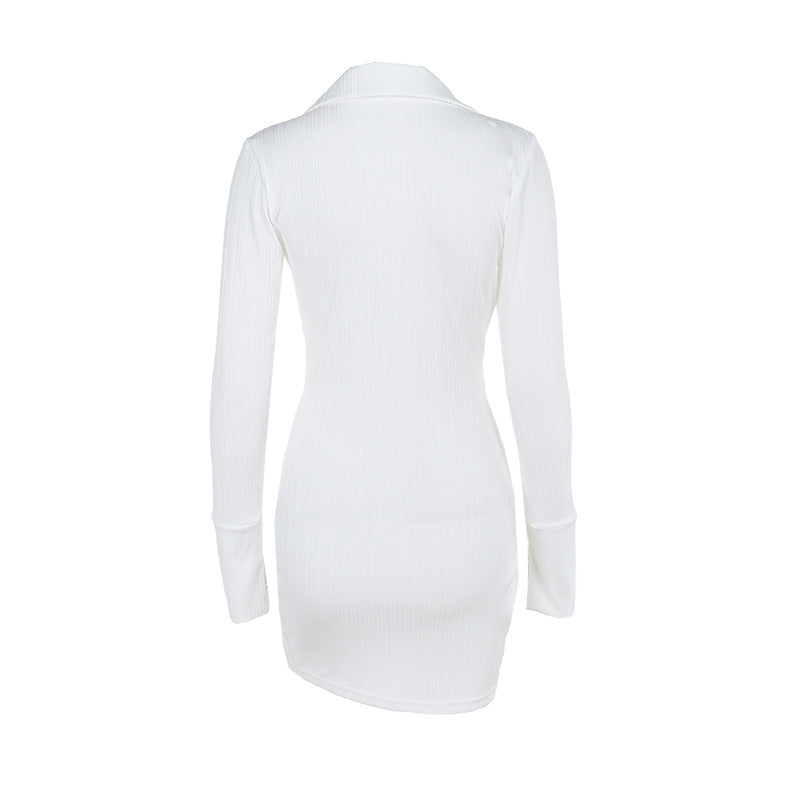 Mock Neck Ruched Cutout Bodycon Mini Dress 9