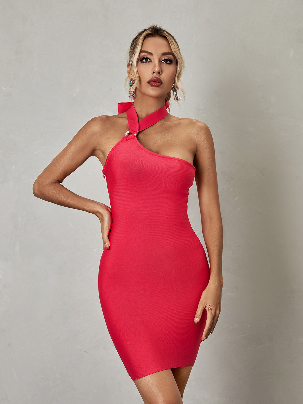 Halter Bandage Bodycon Mini Dress 3