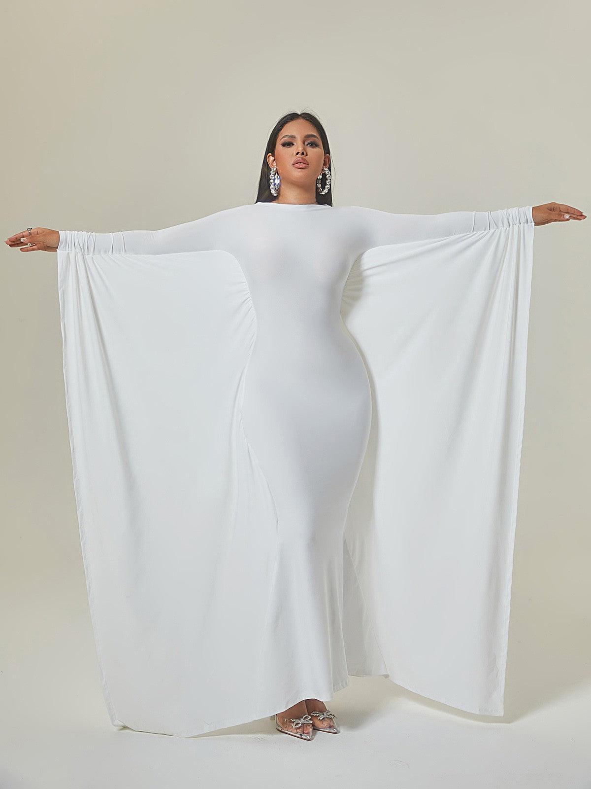 Dolman Sleeve Column Maxi Dress 3