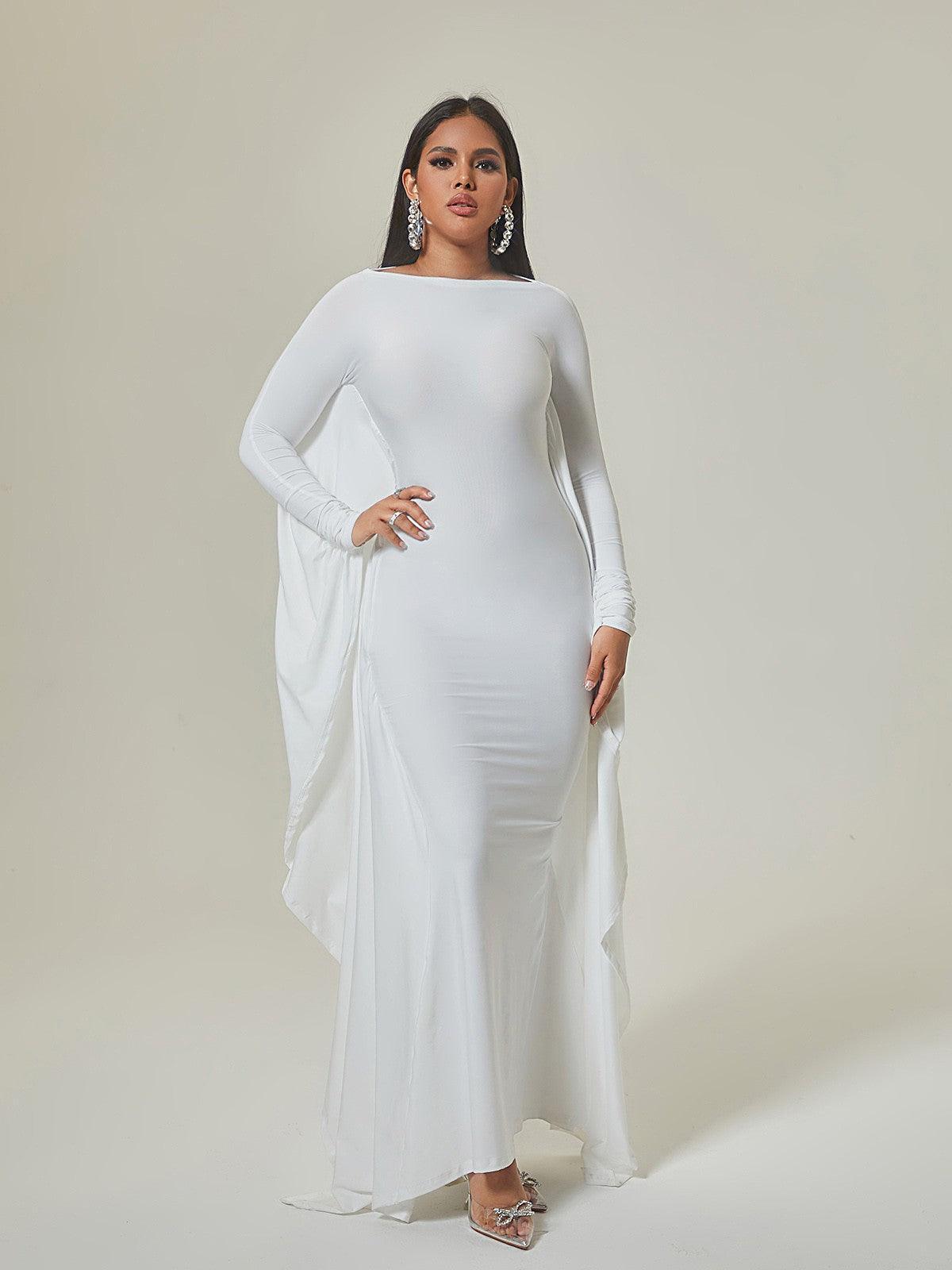 Dolman Sleeve Column Maxi Dress 4
