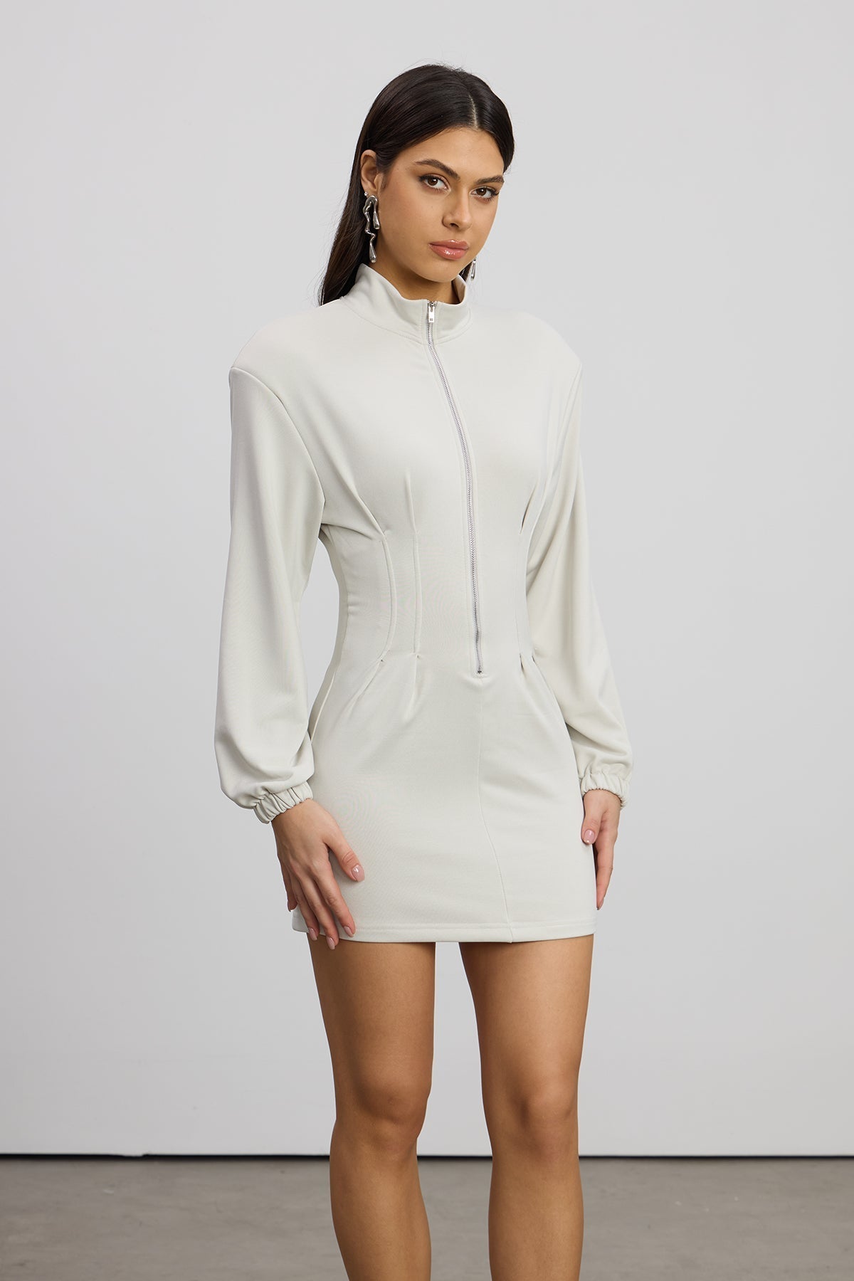 Ruched Bandeau Bodycon Mini Dress 2