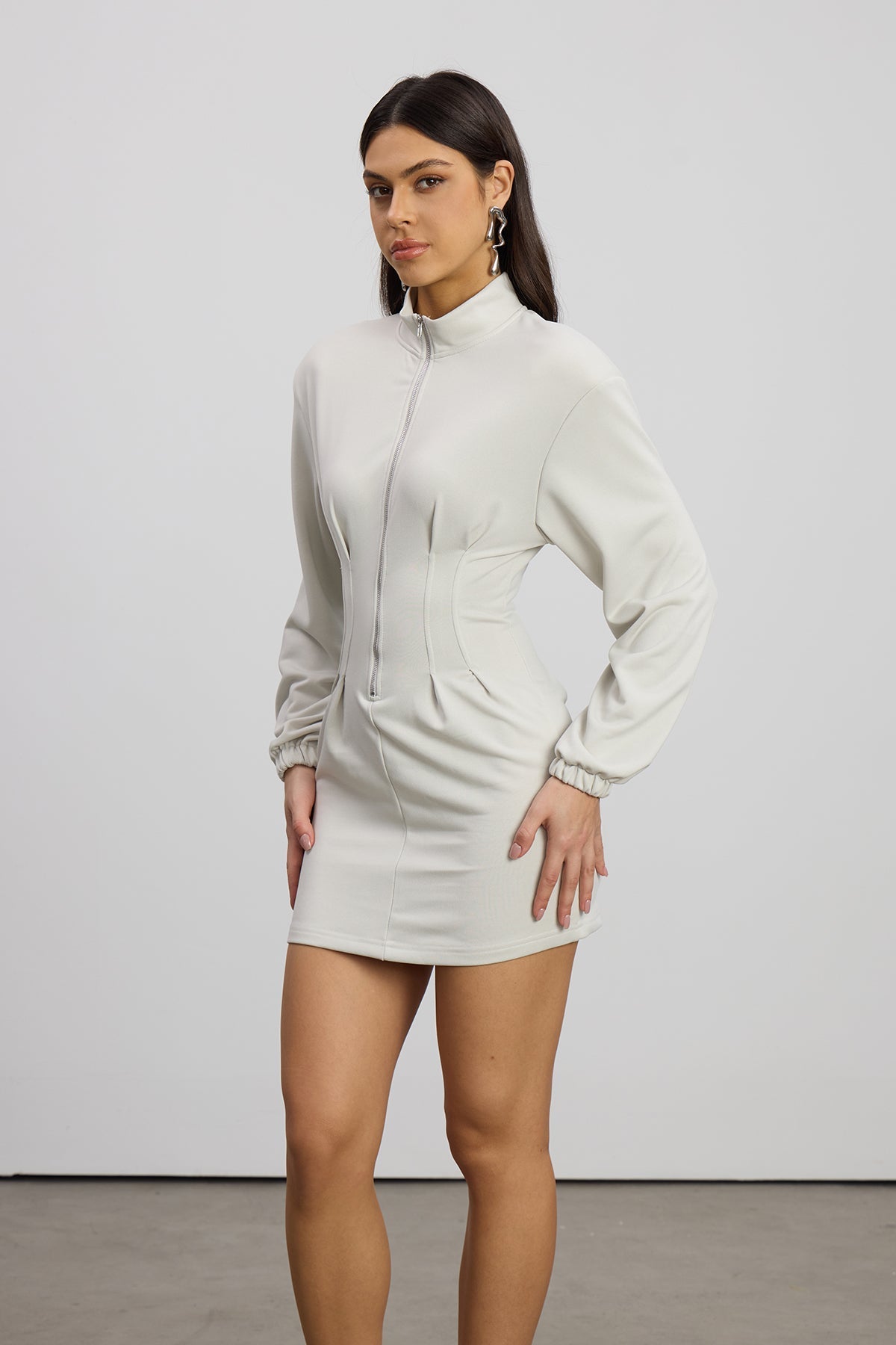 Ruched Bandeau Bodycon Mini Dress 3
