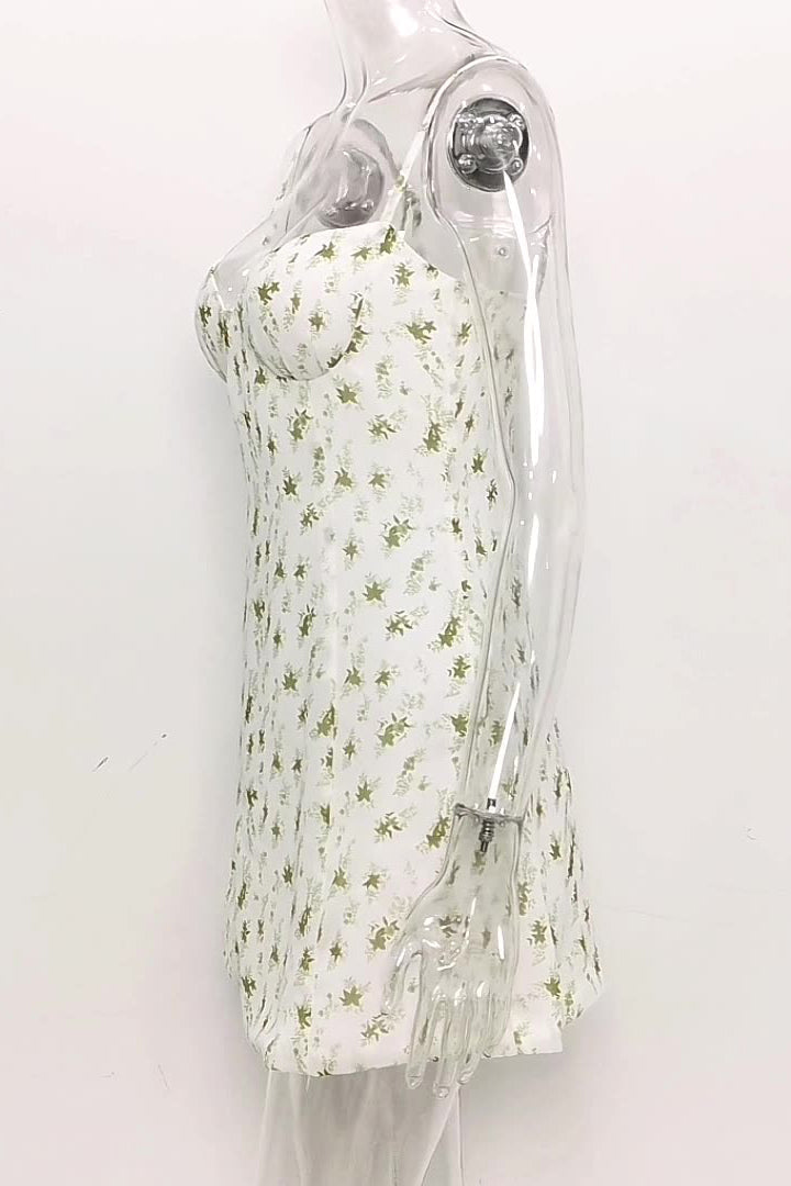 Sweetheart Spaghetti Strap Chiffon Mini Dress 9