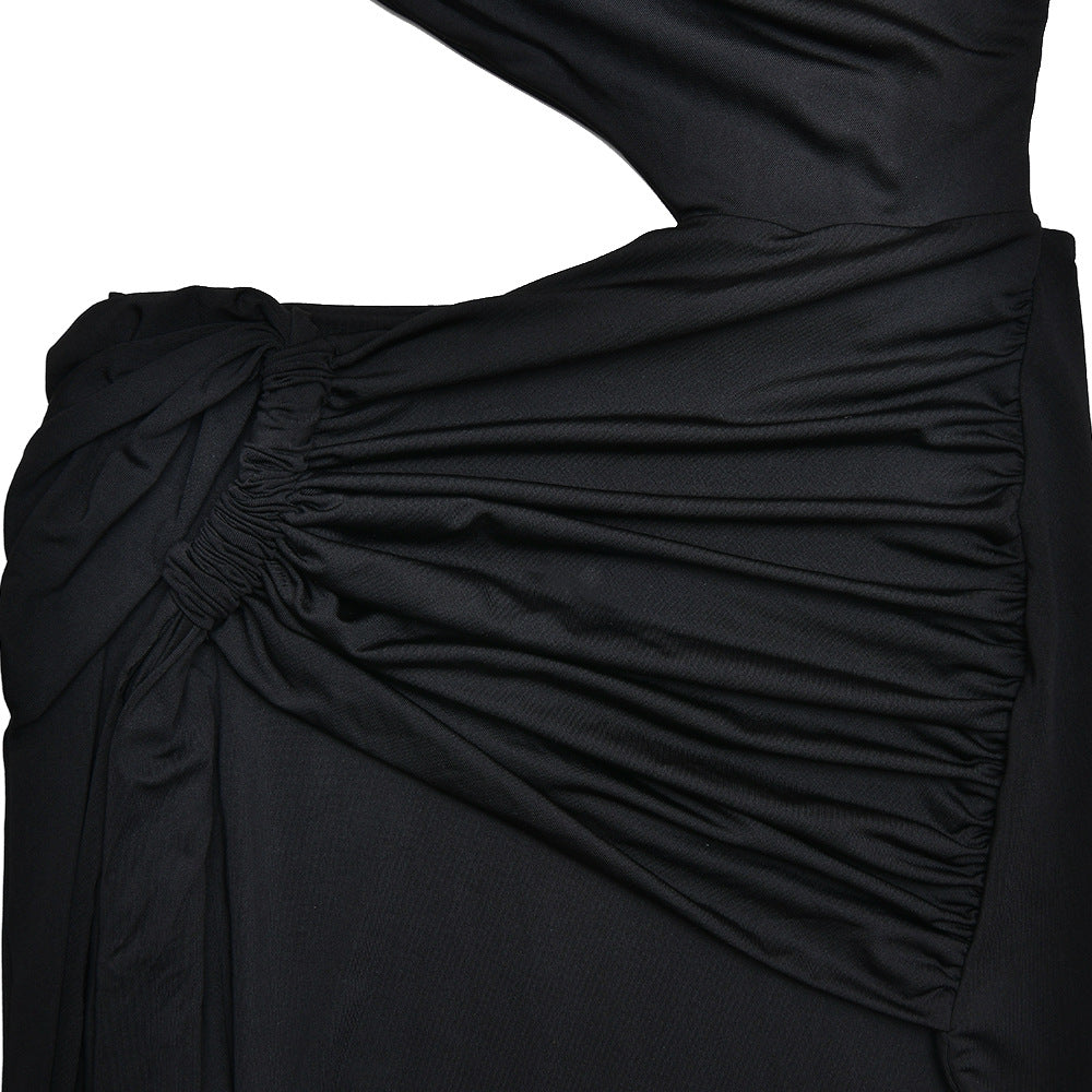 Off Shoulder Ruched Folded Bandage Maxi Dress 8