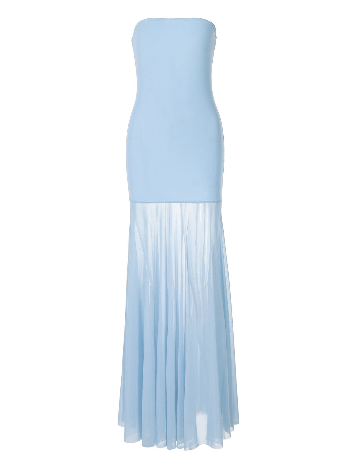 Halter Deep V Ruched Bodice Center Panel Drape Maxi Gown 8