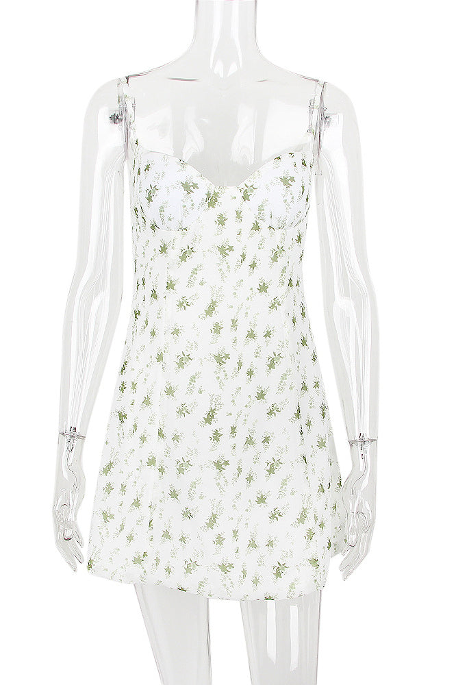 Sweetheart Spaghetti Strap Chiffon Mini Dress 8