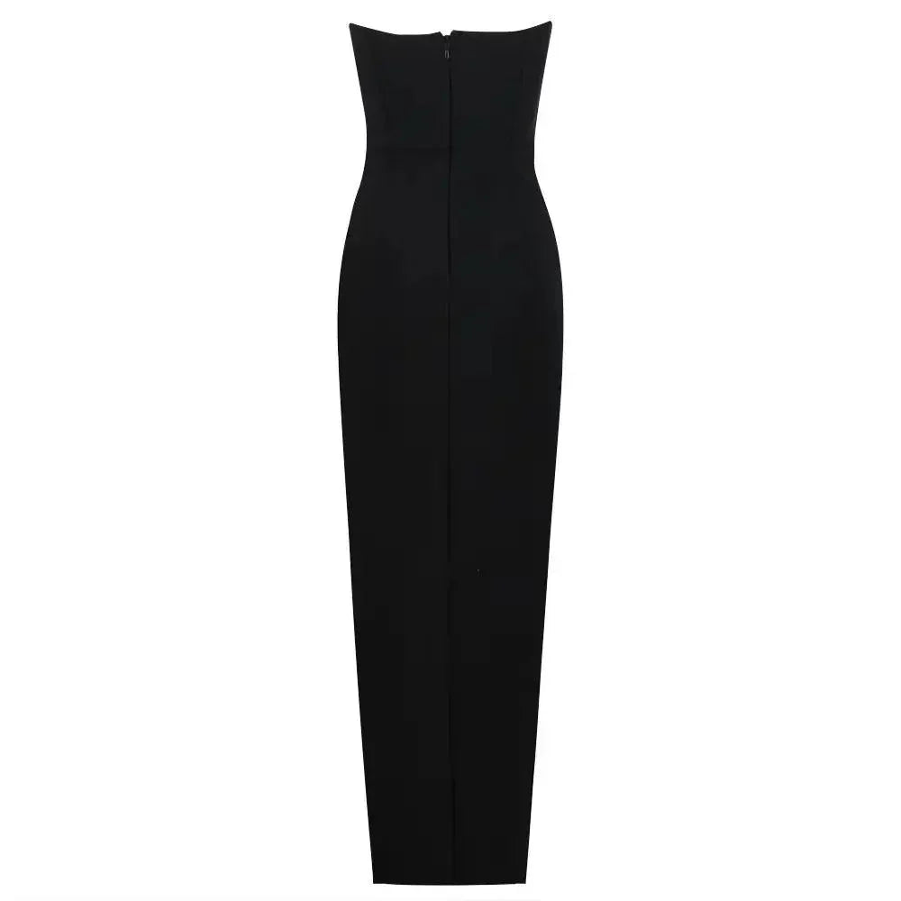 Sweetheart 3D Crystal Embroidered Tulle Maxi Dress 10
