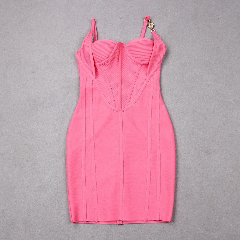 Strapless Corset Bodice Bodycon Mini Dress 10