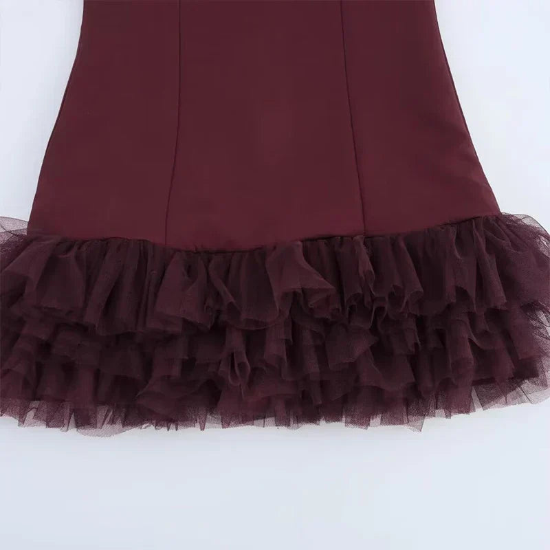 Sequin Round Neck Long Sleeve Feather Trim Bodycon Mini Dress 20