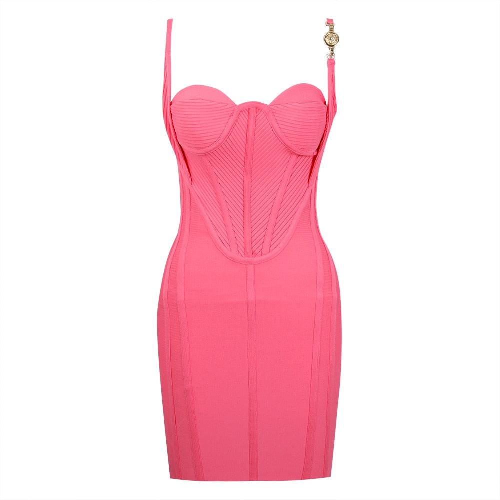 Strapless Corset Bodice Bodycon Mini Dress 7