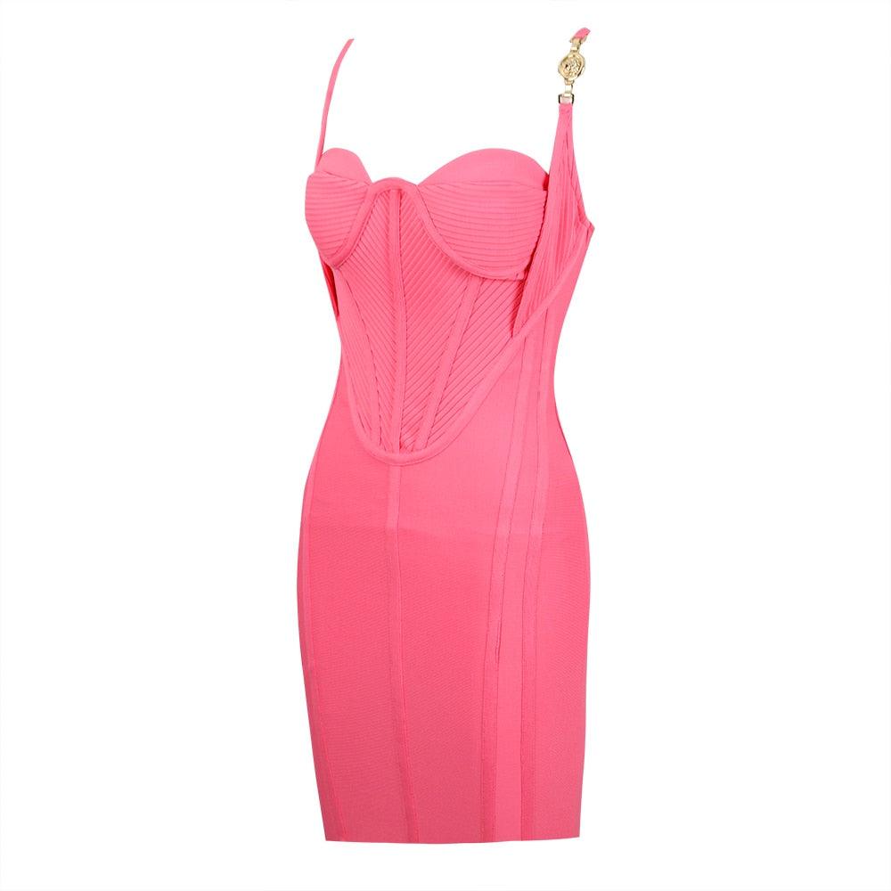 Strapless Corset Bodice Bodycon Mini Dress 8