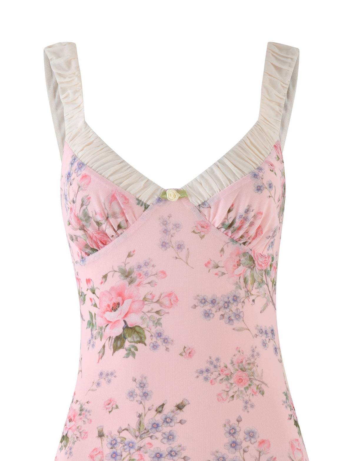 Sweetheart Ruffle Strap Floral Print Bodycon Mini Dress 8