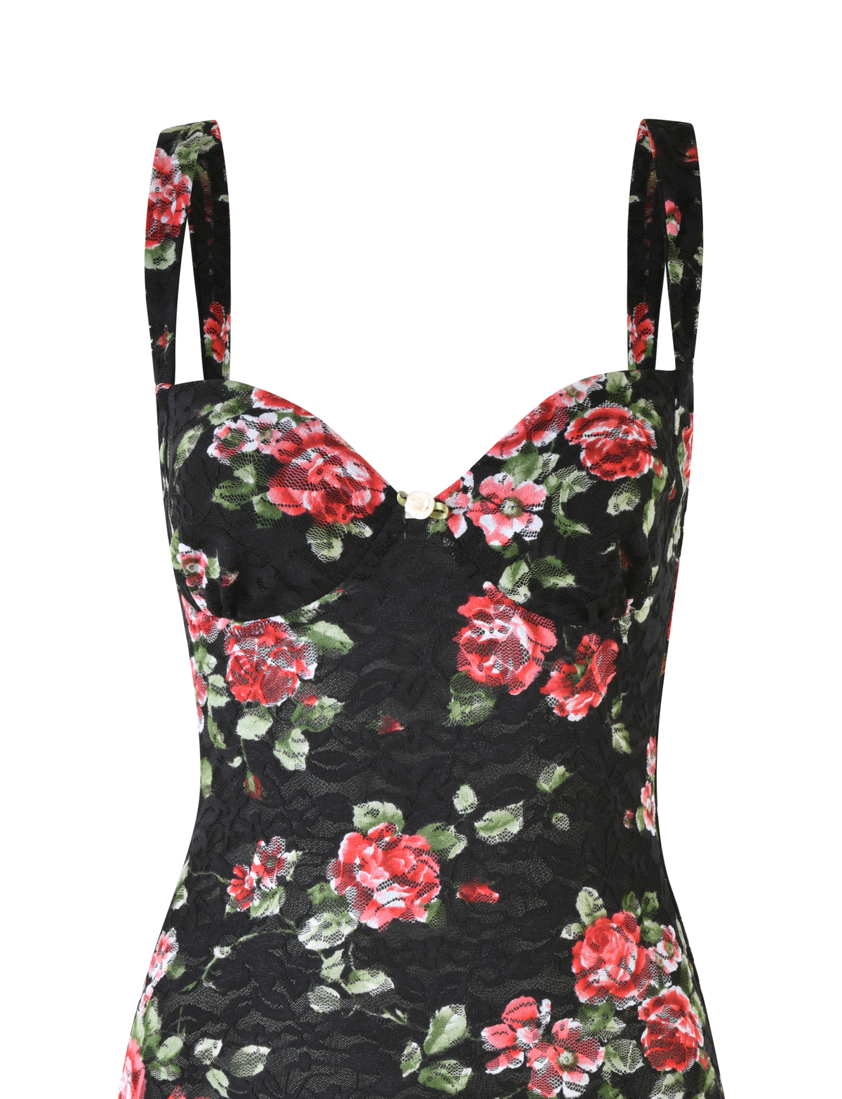 Floral Lace Sweetheart Neck Wide Strap Ruched Bodycon Mini Dress 10