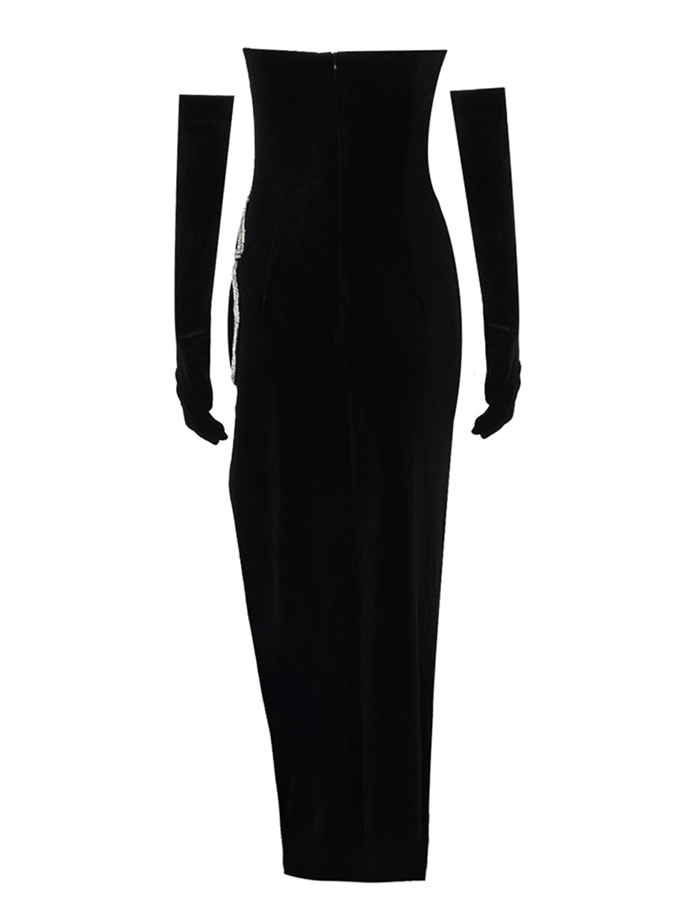 One Shoulder Draped Cutout Satin Maxi Dress 2