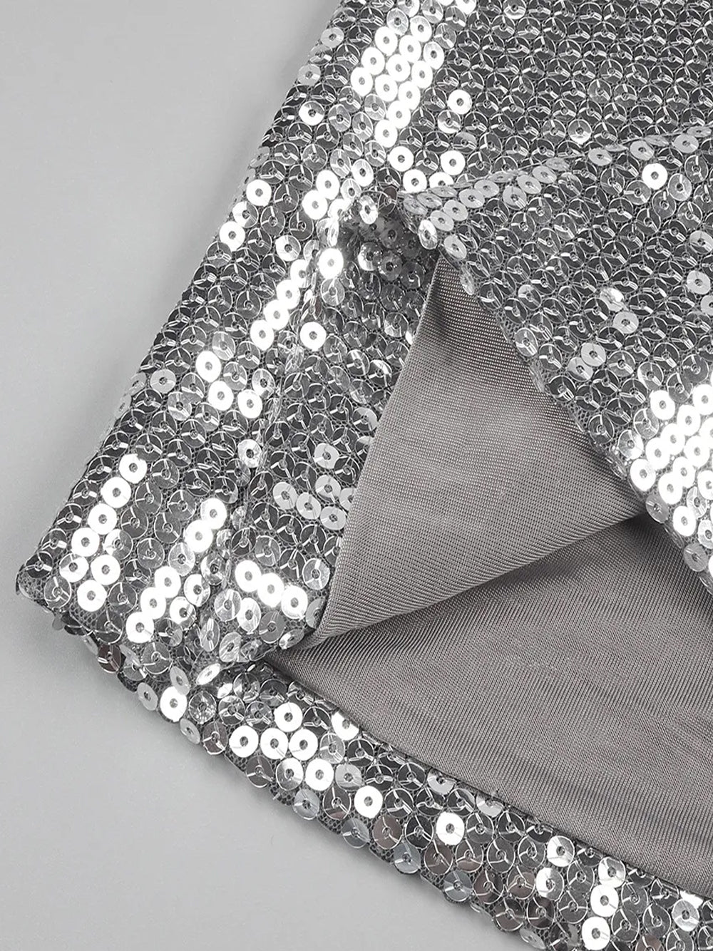 Cross Halter O-Ring Keyhole Midriff Cutout Wrap Hem Sequin Mini Dress 6