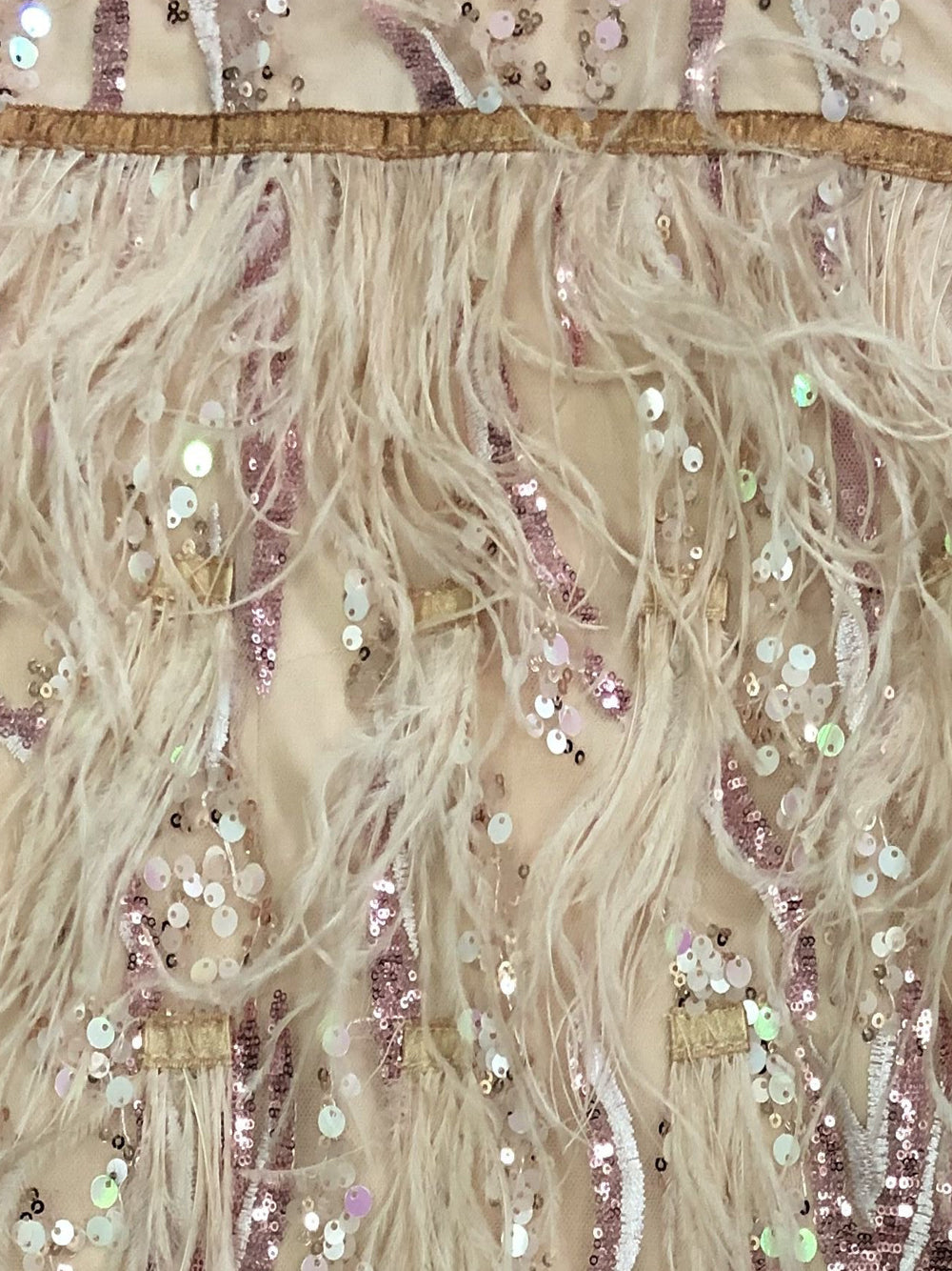 Sweetheart Sequin Bodice Feather Skirt Bustier Mini Dress 7