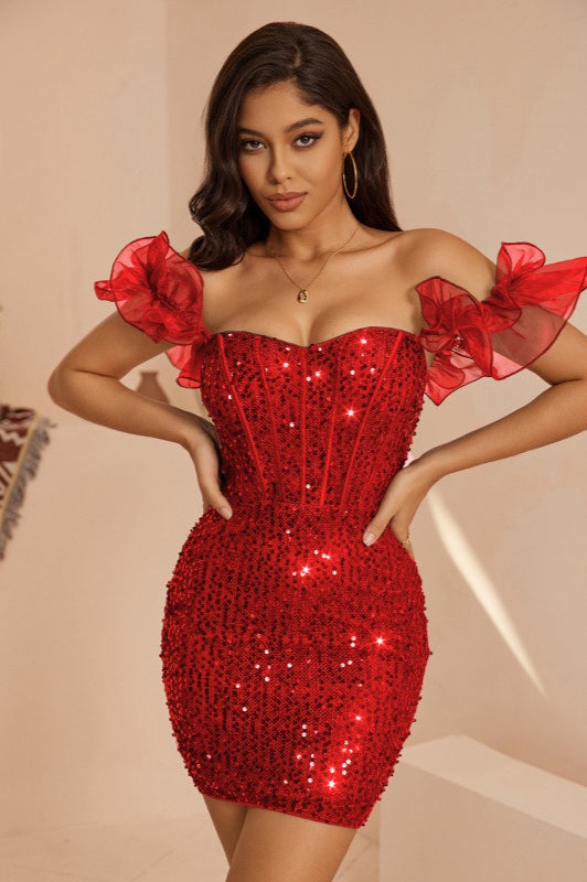 Sequin Mini Dress 7