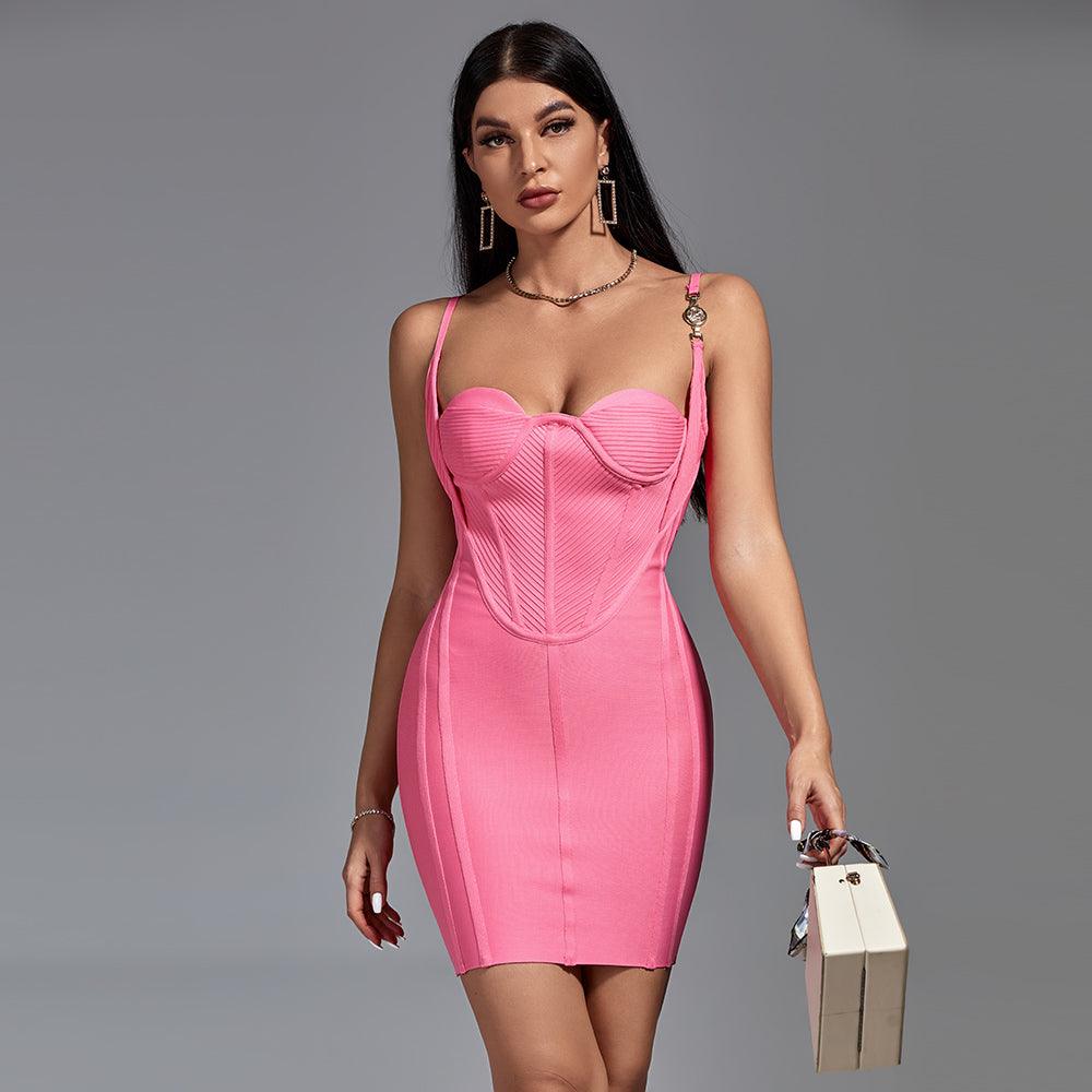 Strapless Corset Bodice Bodycon Mini Dress 2