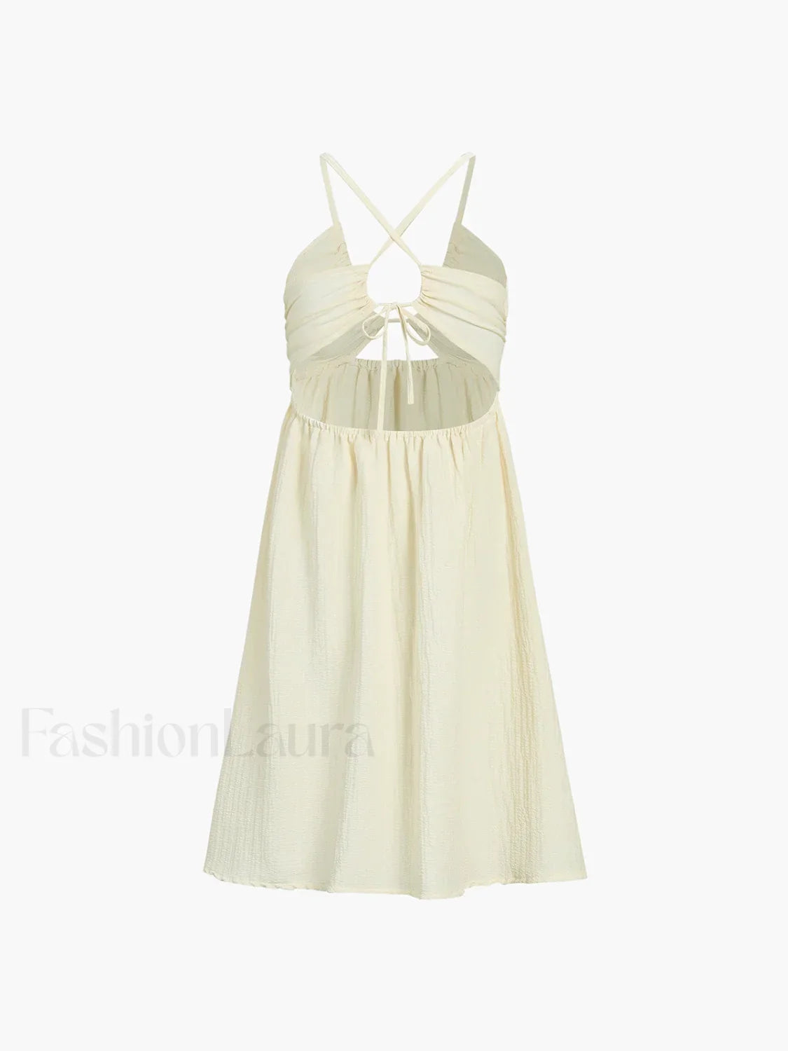 Backless Criss Cross Split Midi Dress 3