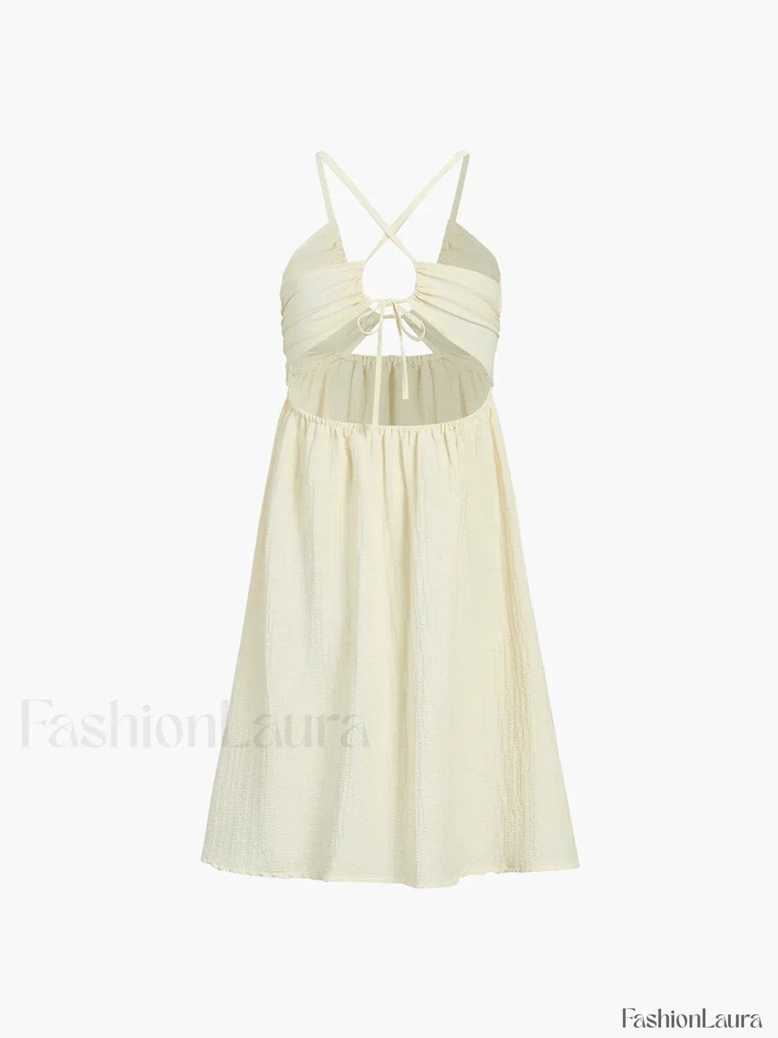Backless Criss Cross Split Midi Dress 14
