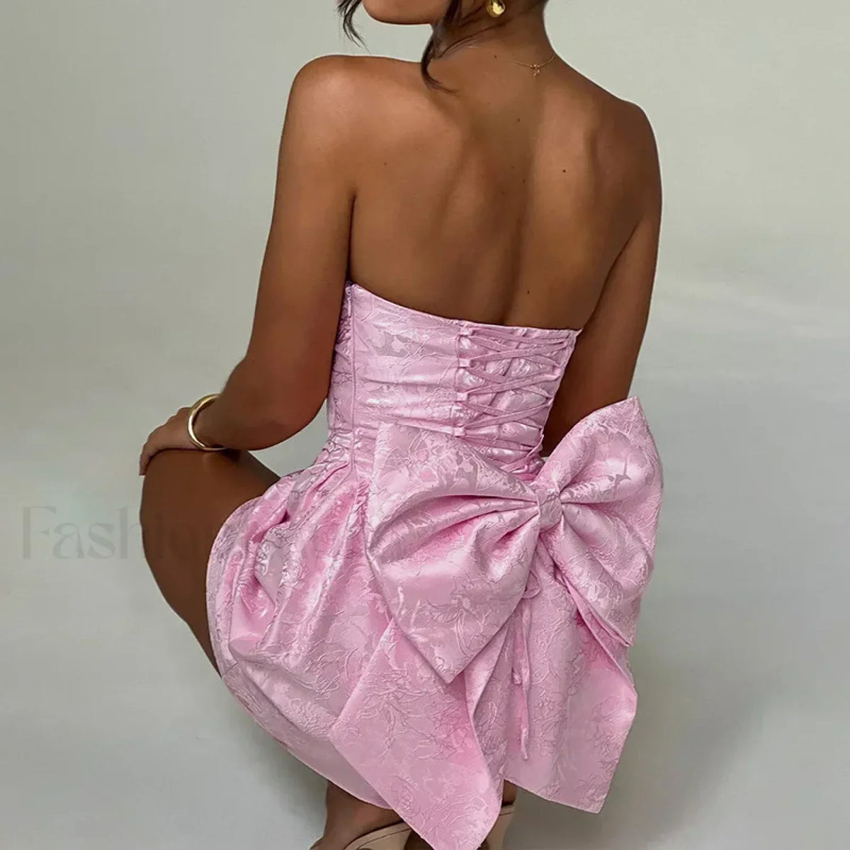 Bow Bandage Mini Dress 2